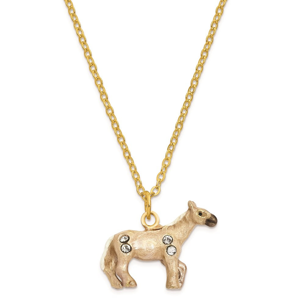 Jere Luxury Giftware, Bejeweled WILD 'N FREE Pony Trinket Box with Matching Pendant Trinket Box & Keepsake Container Collectible Gift by Jere Luxury Giftware