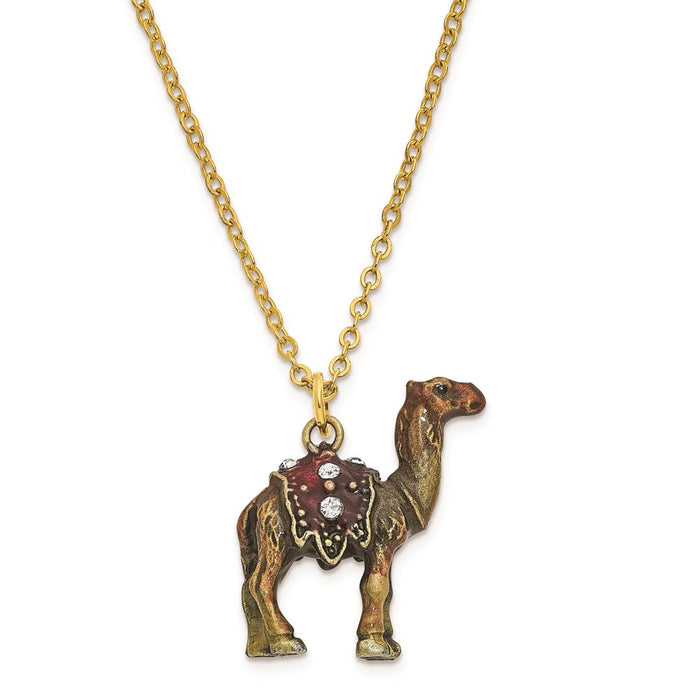 Jere Luxury Giftware, Bejeweled AMIR Prince of the Desert Camel Trinket Box with Matching Pendant