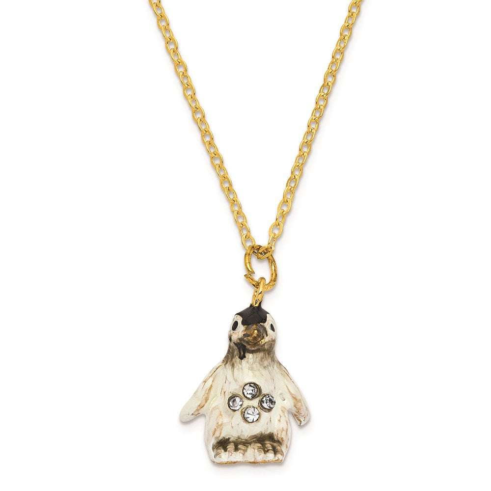 Jere Luxury Giftware, Bejeweled PEEPS Baby Penguin Trinket Box with Matching Pendant Trinket Box & Keepsake Container Collectible Gift by Jere Luxury Giftware