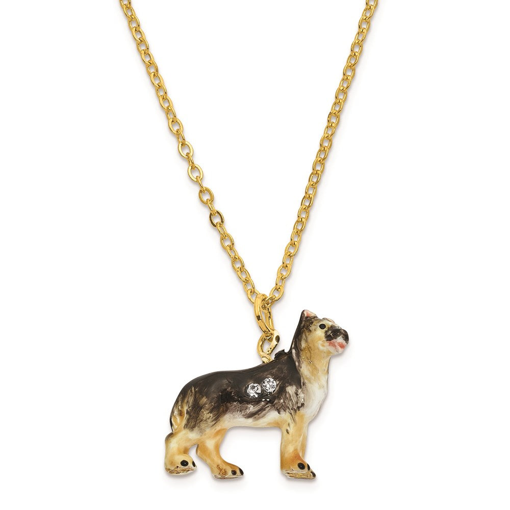 Jere Luxury Giftware, Bejeweled ZEUS German Shepherd Trinket Box with Matching Pendant Trinket Box & Keepsake Container Collectible Gift by Jere Luxury Giftware