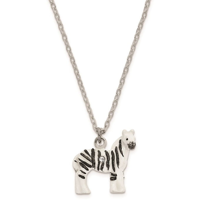 Jere Luxury Giftware, Bejeweled ZACH Zebra Trinket Box with Matching Pendant