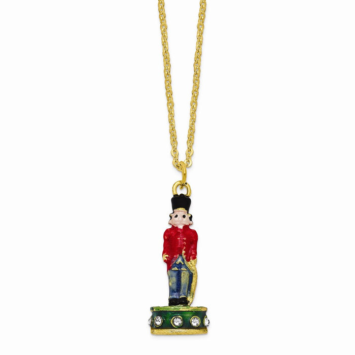 Jere Luxury Giftware, Bejeweled TORSTEN Toy Soldier Trinket Box with Matching Pendant