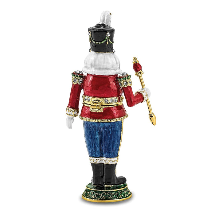 Jere Luxury Giftware, Bejeweled TORSTEN Toy Soldier Trinket Box with Matching Pendant