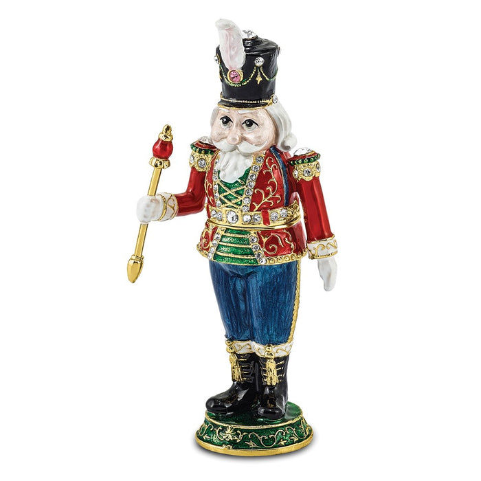 Jere Luxury Giftware, Bejeweled TORSTEN Toy Soldier Trinket Box with Matching Pendant