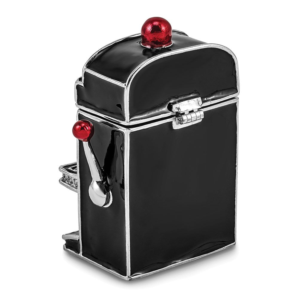 Jere Luxury Giftware, Bejeweled LUCKY 7  Slot Machine Trinket Box with Matching Pendant Trinket Box & Keepsake Container Collectible Gift by Jere Luxury Giftware