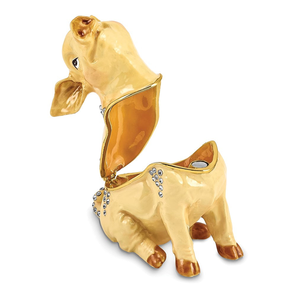 Jere Luxury Giftware, Bejeweled PRECIOUS Pig Trinket Box with Matching Pendant Trinket Box & Keepsake Container Collectible Gift by Jere Luxury Giftware