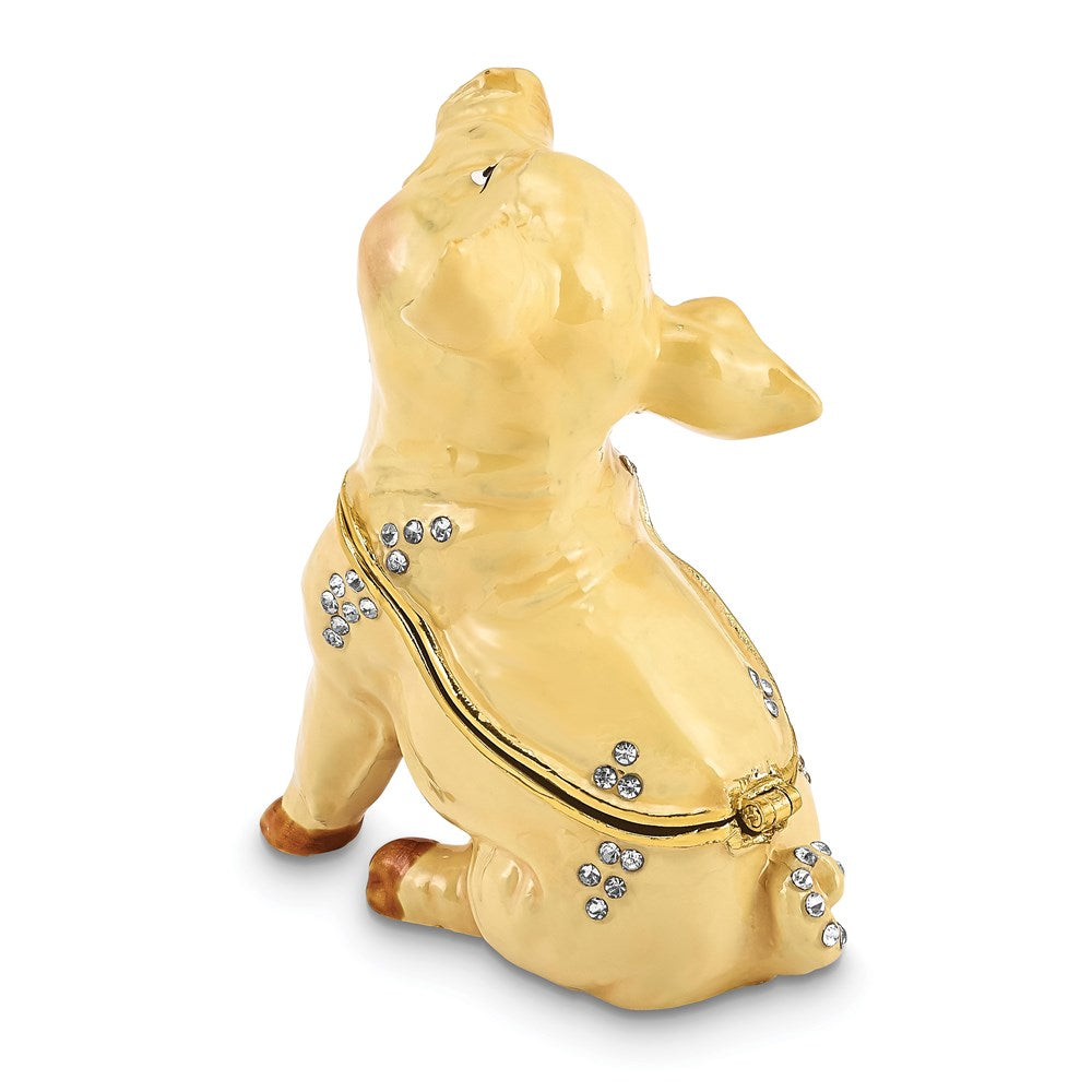 Jere Luxury Giftware, Bejeweled PRECIOUS Pig Trinket Box with Matching Pendant Trinket Box & Keepsake Container Collectible Gift by Jere Luxury Giftware