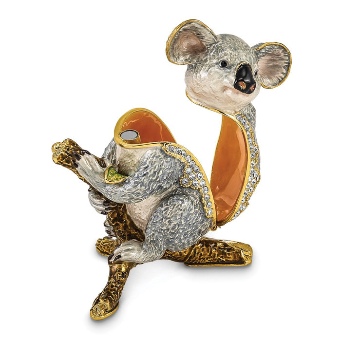 Jere Luxury Giftware, Bejeweled KYLE Koala Trinket Box with Matching Pendant