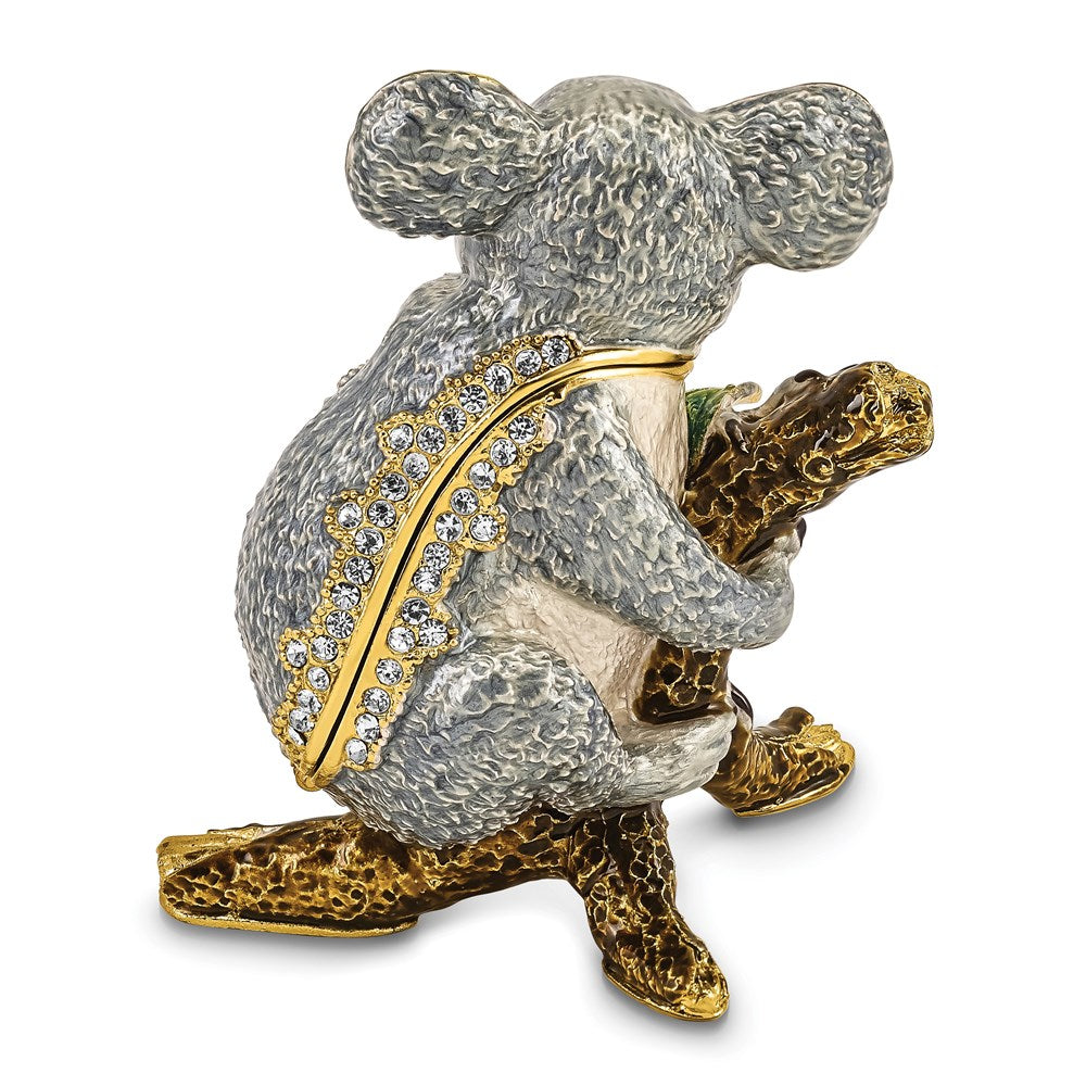 Jere Luxury Giftware, Bejeweled KYLE Koala Trinket Box with Matching Pendant Trinket Box & Keepsake Container Collectible Gift by Jere Luxury Giftware