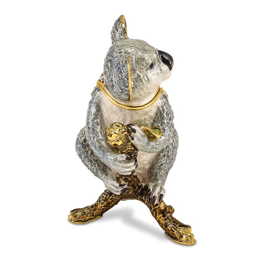 Jere Luxury Giftware, Bejeweled KYLE Koala Trinket Box with Matching Pendant Trinket Box & Keepsake Container Collectible Gift by Jere Luxury Giftware