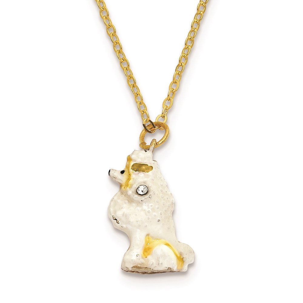 Jere Luxury Giftware, Bejeweled FIFI French Poodle Trinket Box with Matching Pendant Trinket Box & Keepsake Container Collectible Gift by Jere Luxury Giftware
