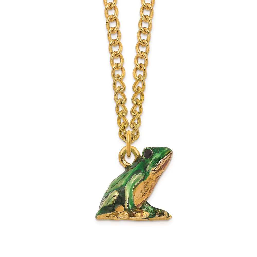 Jere Luxury Giftware, Bejeweled LILLY Frog on Lily Pad Trinket Box with Matching Pendant Trinket Box & Keepsake Container Collectible Gift by Jere Luxury Giftware