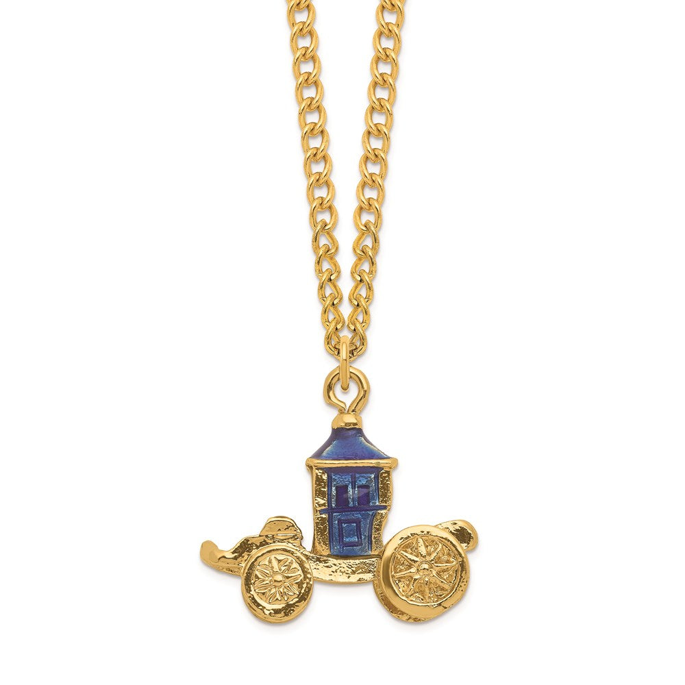 Jere Luxury Giftware, Bejeweled ROYAL BLUE Carriage Trinket Box with Matching Pendant Trinket Box & Keepsake Container Collectible Gift by Jere Luxury Giftware