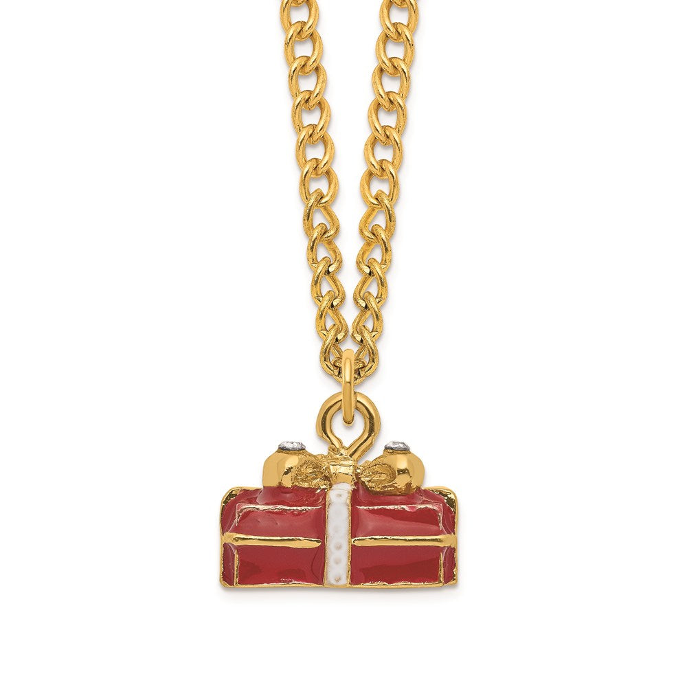 Jere Luxury Giftware, Bejeweled DESIRE Red Gift Box w/Ring Pad Trinket Box with Matching Pendant Trinket Box & Keepsake Container Collectible Gift by Jere Luxury Giftware