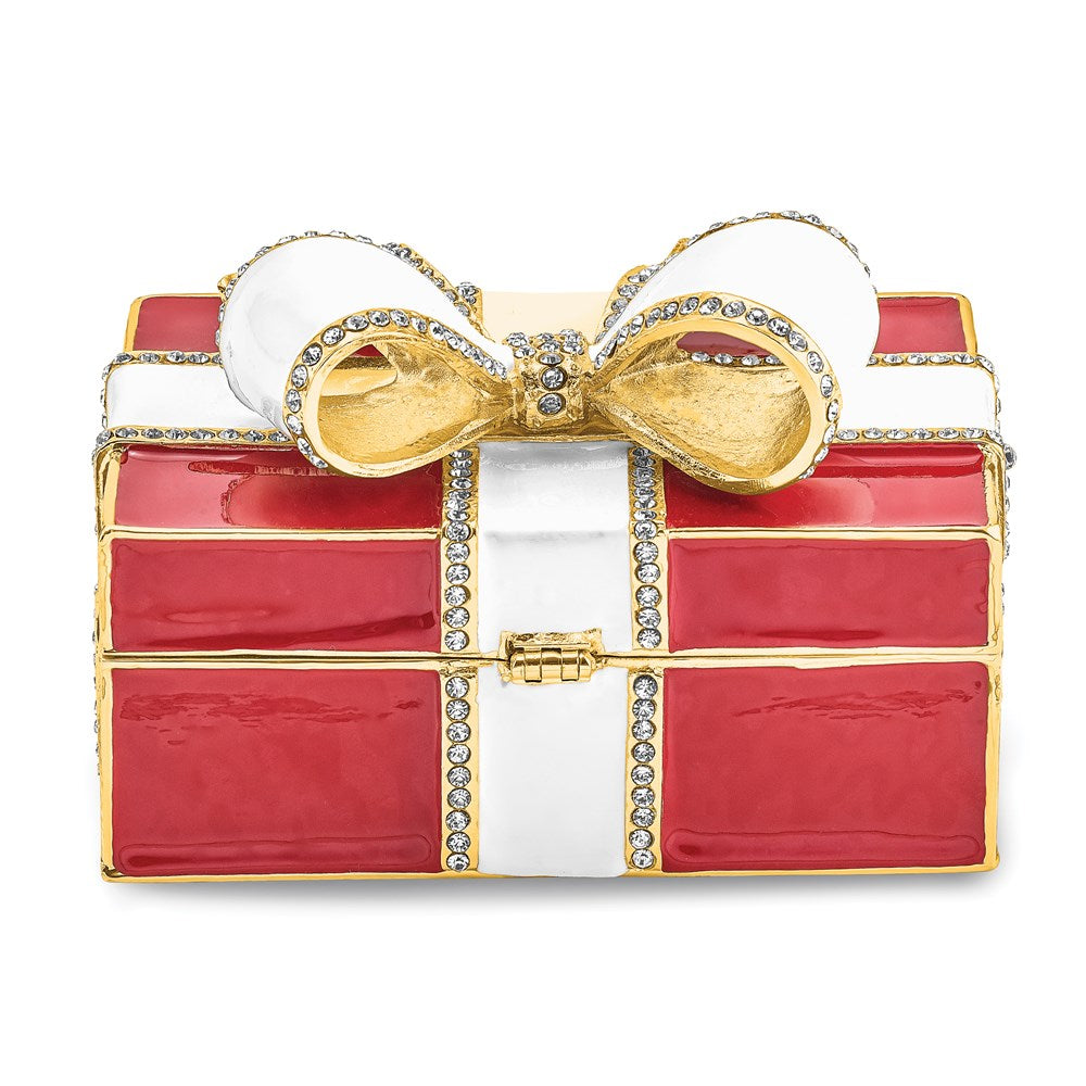 Jere Luxury Giftware, Bejeweled DESIRE Red Gift Box w/Ring Pad Trinket Box with Matching Pendant Trinket Box & Keepsake Container Collectible Gift by Jere Luxury Giftware