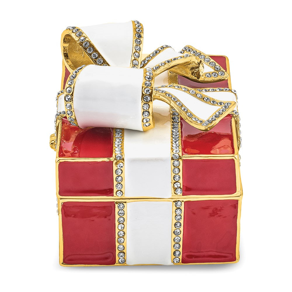 Jere Luxury Giftware, Bejeweled DESIRE Red Gift Box w/Ring Pad Trinket Box with Matching Pendant Trinket Box & Keepsake Container Collectible Gift by Jere Luxury Giftware