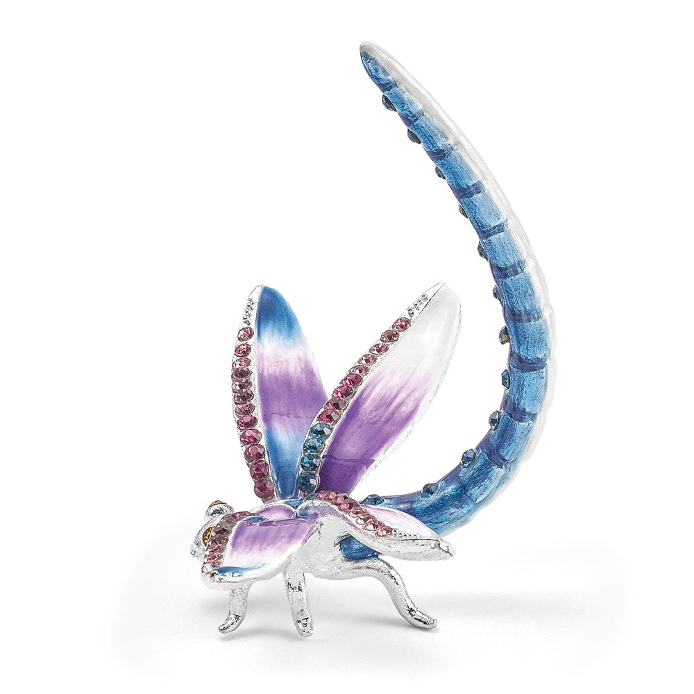 Jere Luxury Giftware, Bejeweled DIVA Dragonfly Ring Holder Trinket Box & Keepsake Container Collectible Gift by Jere Luxury Giftware