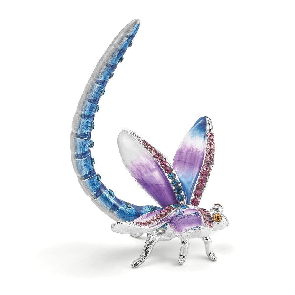Jere Luxury Giftware, Bejeweled DIVA Dragonfly Ring Holder Trinket Box & Keepsake Container Collectible Gift by Jere Luxury Giftware