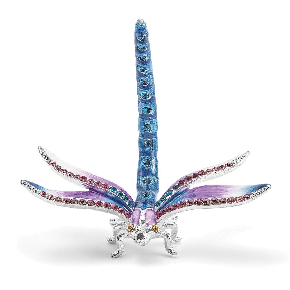 Jere Luxury Giftware, Bejeweled DIVA Dragonfly Ring Holder Trinket Box & Keepsake Container Collectible Gift by Jere Luxury Giftware