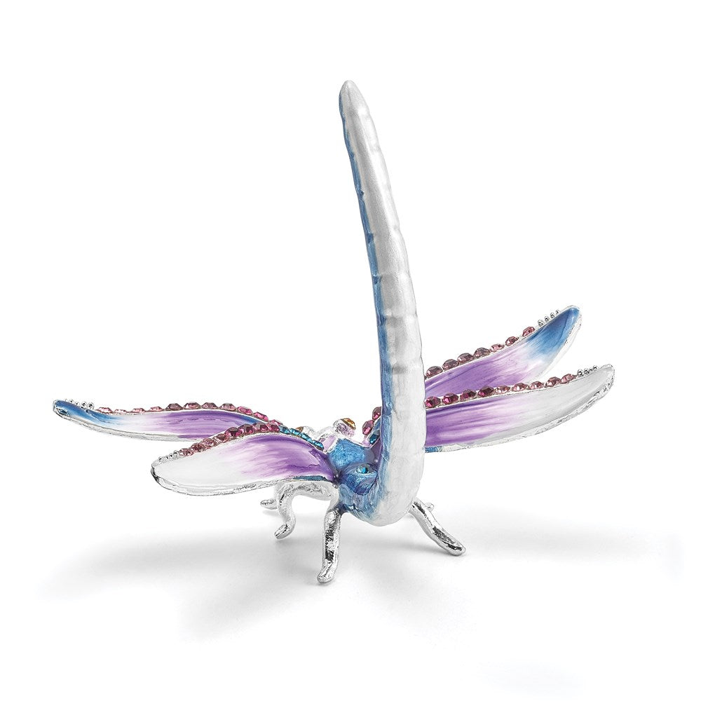 Jere Luxury Giftware, Bejeweled DIVA Dragonfly Ring Holder Trinket Box & Keepsake Container Collectible Gift by Jere Luxury Giftware