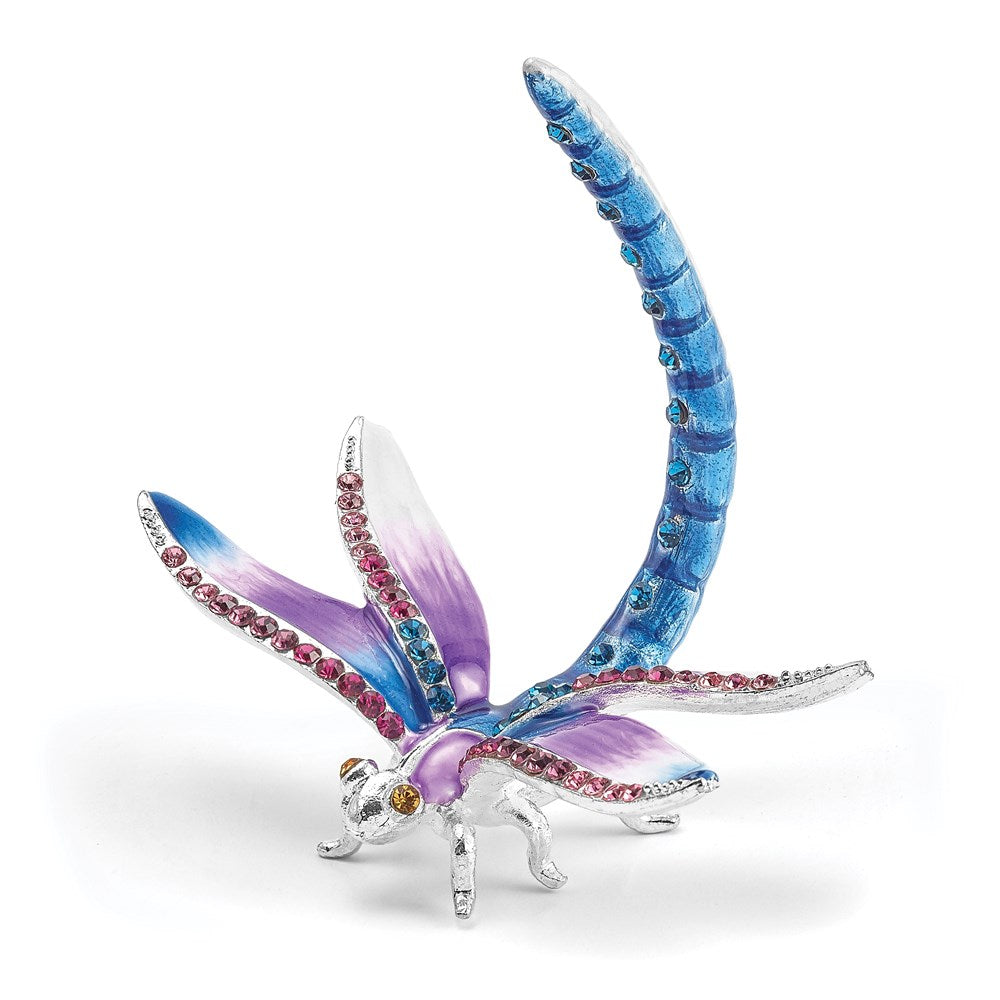 Jere Luxury Giftware, Bejeweled DIVA Dragonfly Ring Holder Trinket Box & Keepsake Container Collectible Gift by Jere Luxury Giftware