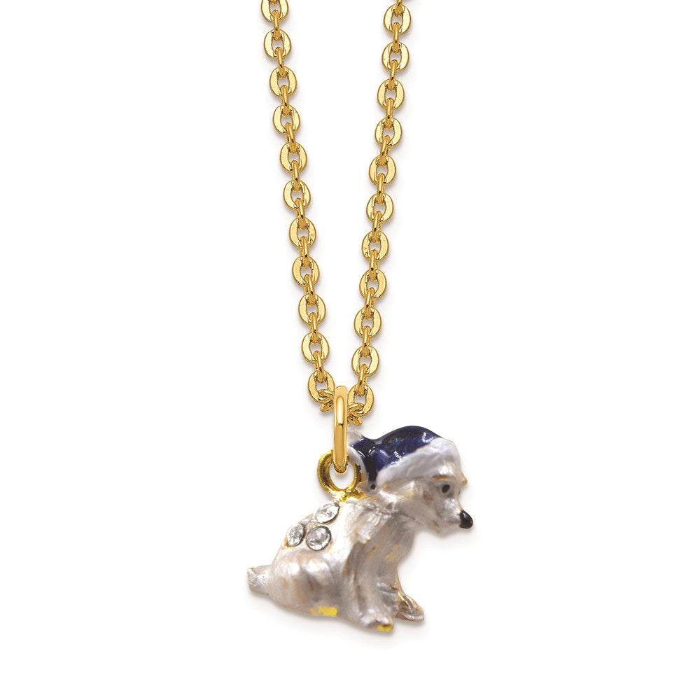 Jere Luxury Giftware, Bejeweled NOELLE Cuddly Polar Bear Cub Trinket Box with Matching Pendant Trinket Box & Keepsake Container Collectible Gift by Jere Luxury Giftware