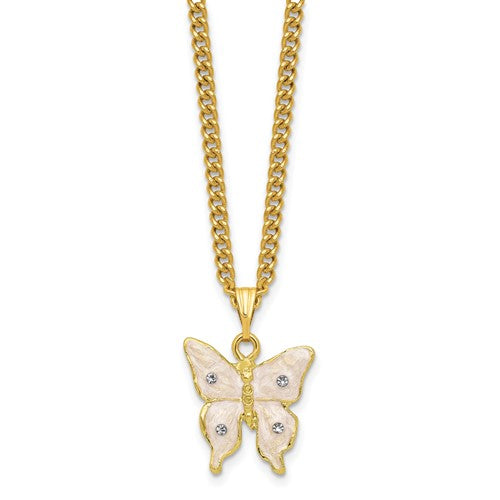 Jere Luxury Giftware, Bejeweled BLUSH Pink Butterfly on Heart Trinket Box
