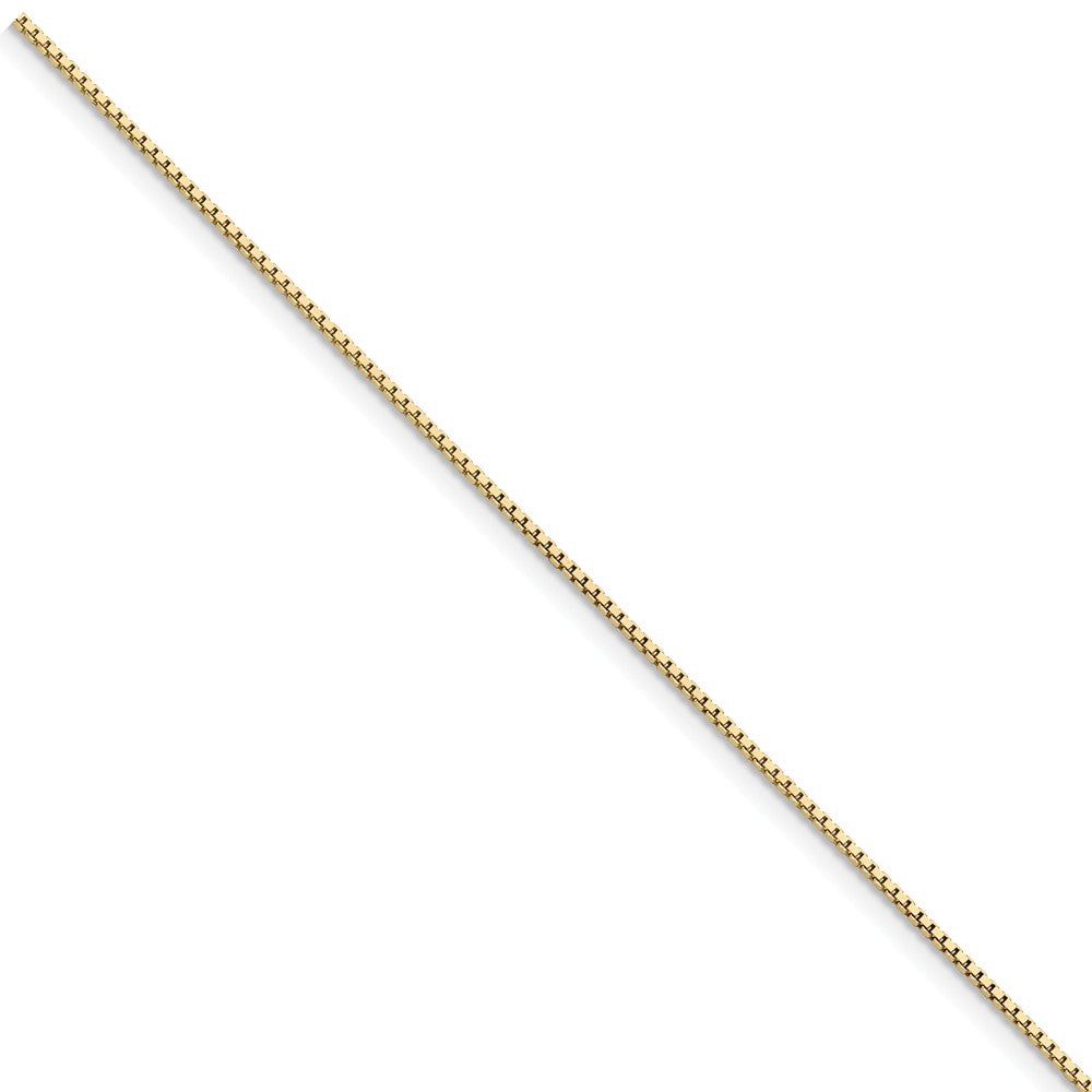Million Charms 14k Yellow Gold .95mm Box Chain, Chain Length: 8 inches