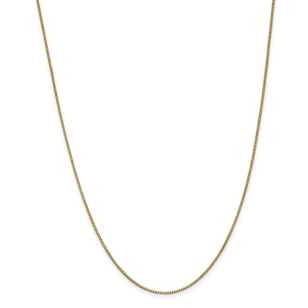 Million Charms 14k Yellow Gold, Necklace Chain, 1.0mm Box Chain, Chain Length: 26 inches