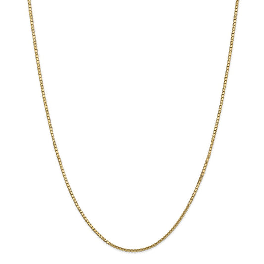 Million Charms 14k Yellow Gold, Necklace Chain, 1.5mm Box Chain, Chain Length: 22 inches