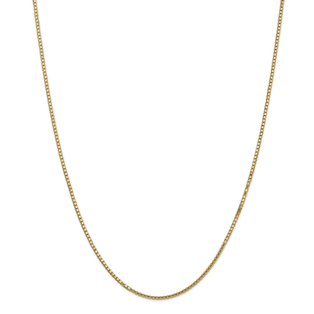 Million Charms 14k Yellow Gold, Necklace Chain, 1.5mm Box Chain, Chain Length: 26 inches