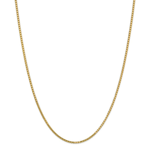 Million Charms 14k Yellow Gold, Necklace Chain, 1.9mm Box Chain, Chain Length: 26 inches