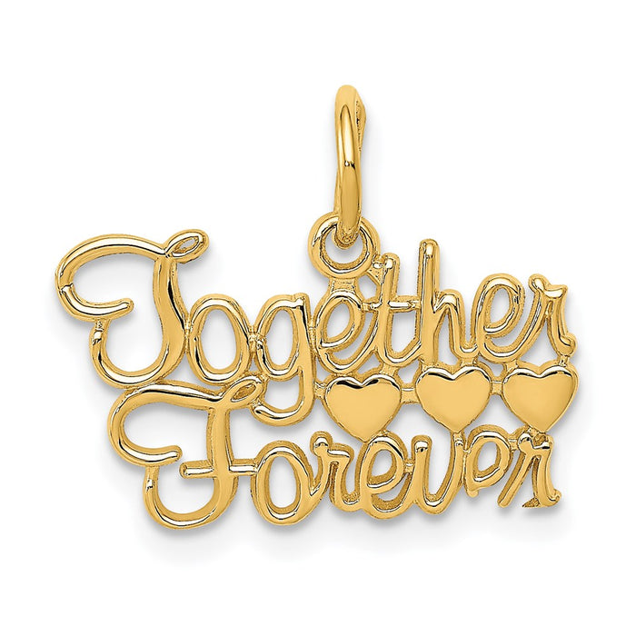 Million Charms 14K Yellow Gold Themed Together Forever Charm