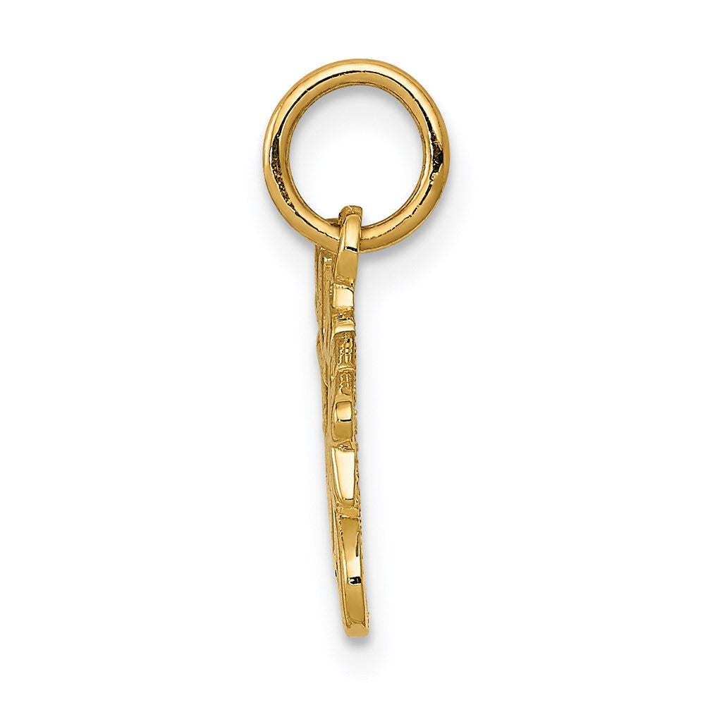 Million Charms 14K Yellow Gold Themed Super Dad Charm
