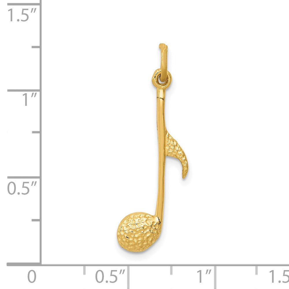 Million Charms 14K Yellow Gold Themed Musical Note Charm