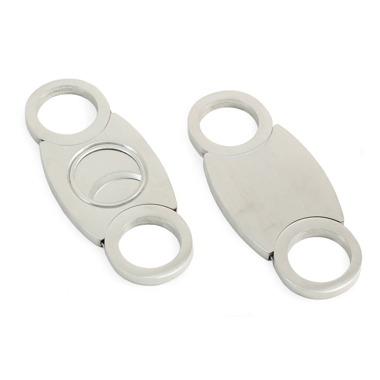 Occasion Gallery Silver Color Stainless Steel Guillotine Cigar Cutter with Solid Back.  3.75 L x 1.5 W x 0.25 H in.