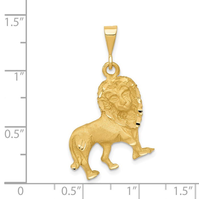 Million Charms 14K Yellow Gold Themed Lion Charm