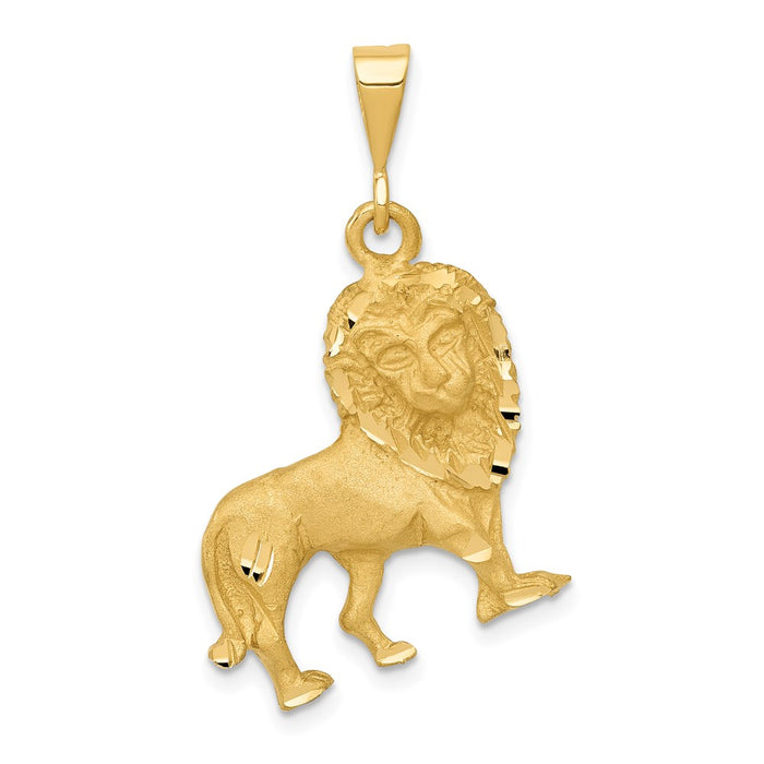 Million Charms 14K Yellow Gold Themed Lion Charm