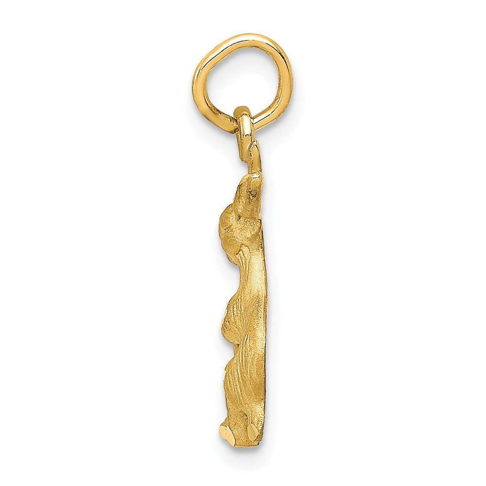 Million Charms 14K Yellow Gold Themed Jack Rabbit Charm