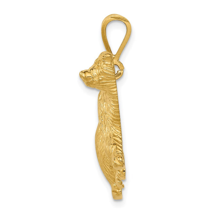 Million Charms 14K Yellow Gold Themed Polar Bear Charm