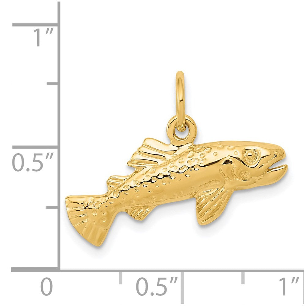 Million Charms 14K Yellow Gold Themed Fish Charm