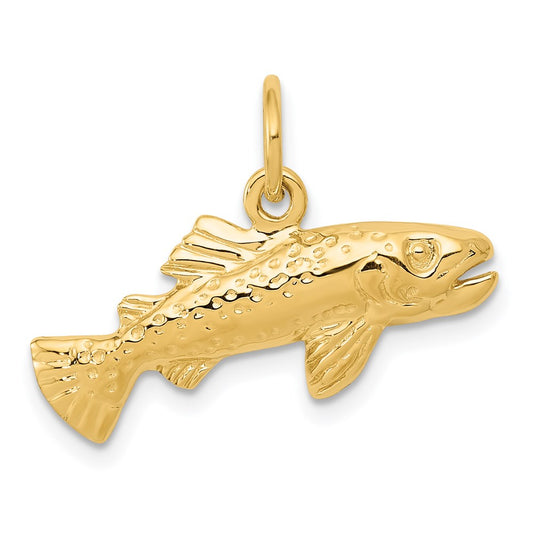 Million Charms 14K Yellow Gold Themed Fish Charm