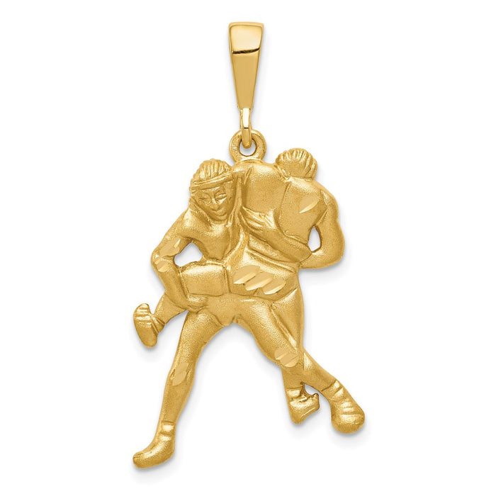 Million Charms 14K Yellow Gold Themed Satin/Dc Wrestling Charm
