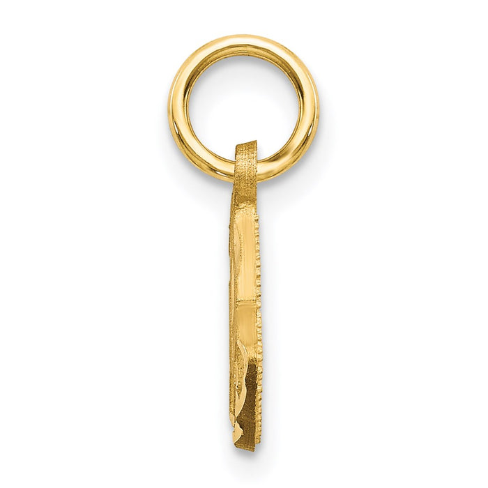 Million Charms 14K Yellow Gold Themed Praying Hands Charm