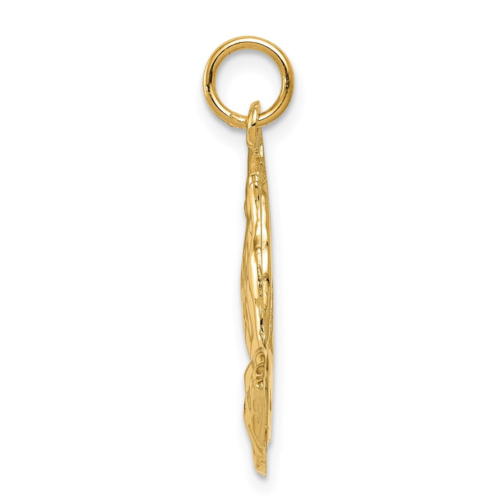 Million Charms 14K Yellow Gold Themed Praying Hands Pendant
