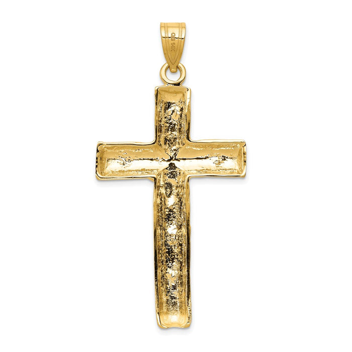 Million Charms 14K Yellow Gold Themed Relgious Crucifix Charm