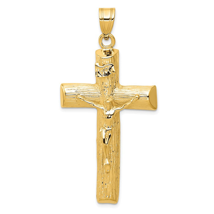 Million Charms 14K Yellow Gold Themed Relgious Crucifix Charm