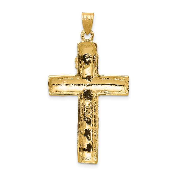 Million Charms 14K Yellow Gold Themed Relgious Crucifix Charm