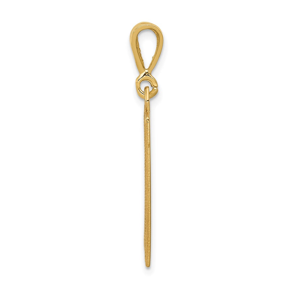 Million Charms 14K Yellow Gold Themed Caduceus Pendant