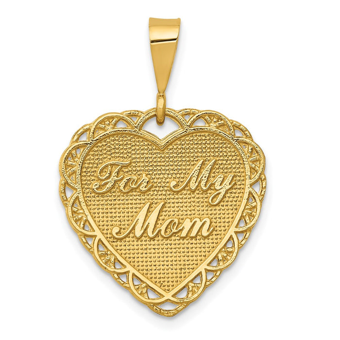 Million Charms 14K Yellow Gold Themed For My Mom Charm